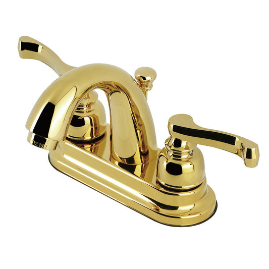 Royale 4 Inch Centerset Bathroom Faucet in Polished Brass