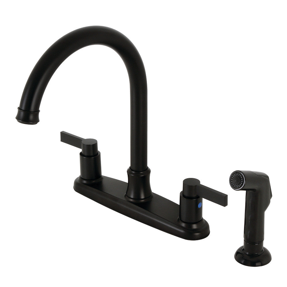 NuvoFusion Centerset Kitchen Faucet in Matte Black