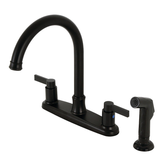 NuvoFusion Centerset Kitchen Faucet in Matte Black