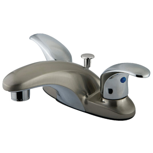 Legacy 4 Inch Centerset Bathroom Faucet in Brushed Nickel/Polished Chrome