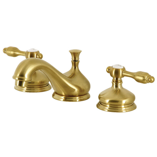 Tudor Widespread Bathroom Faucet in Brushed Brass