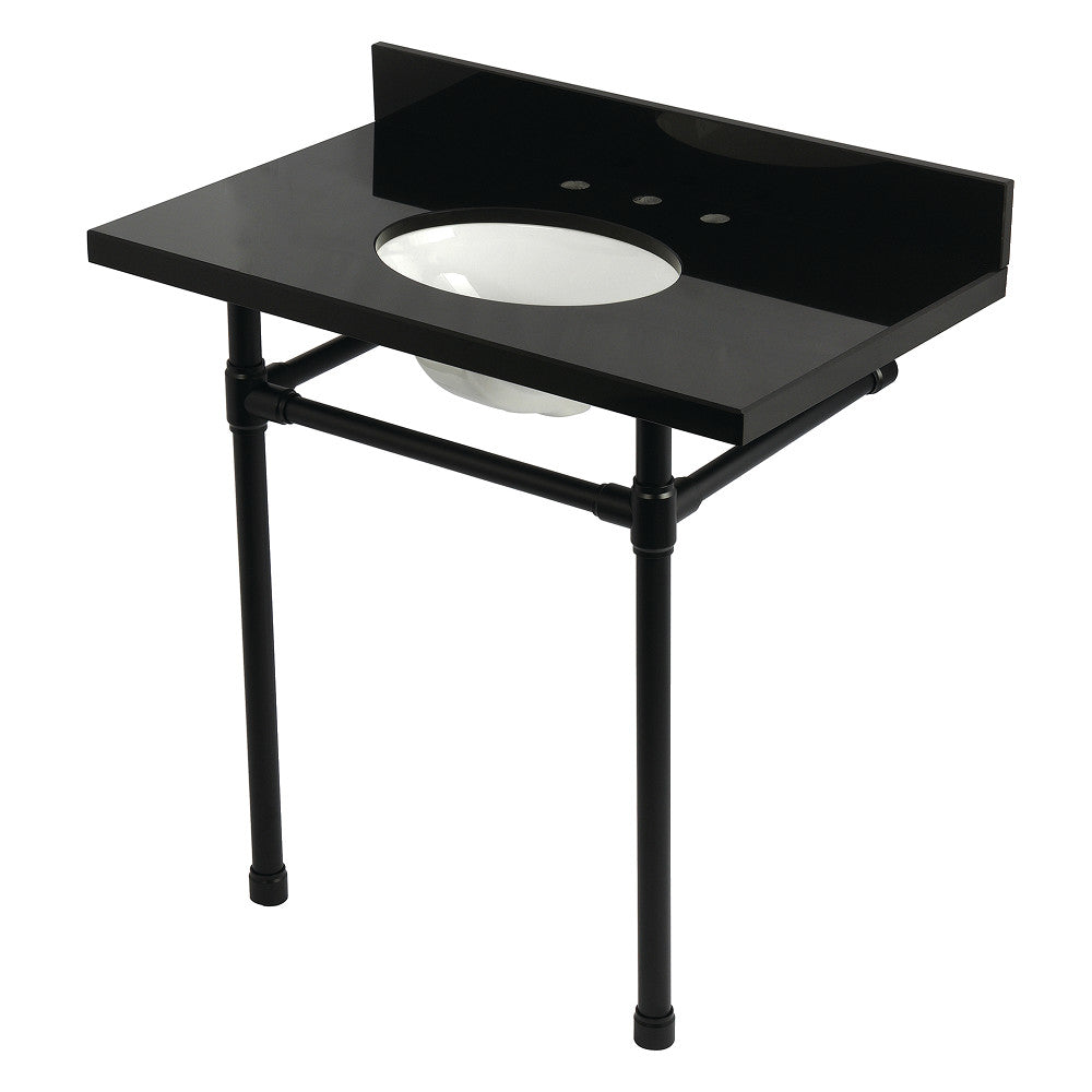 Dreyfuss 36 Inch Console Sink in Black
