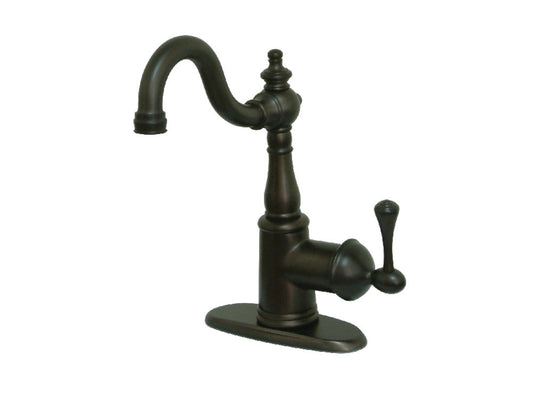 English Vintage Single-Hole Bathroom Faucet in Oil Rubbed Bronze