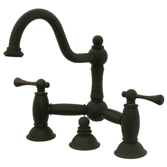 Restoration Bridge Bathroom Faucet in Oil Rubbed Bronze