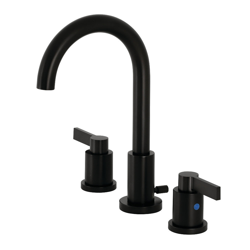 NuvoFusion Widespread Bathroom Faucet in Matte Black