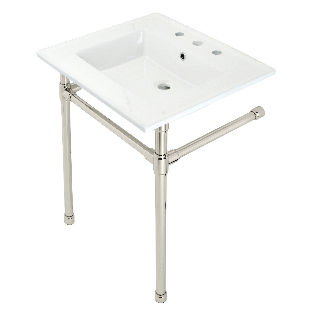 Dreyfuss 25.19 Inch Console Sink in White