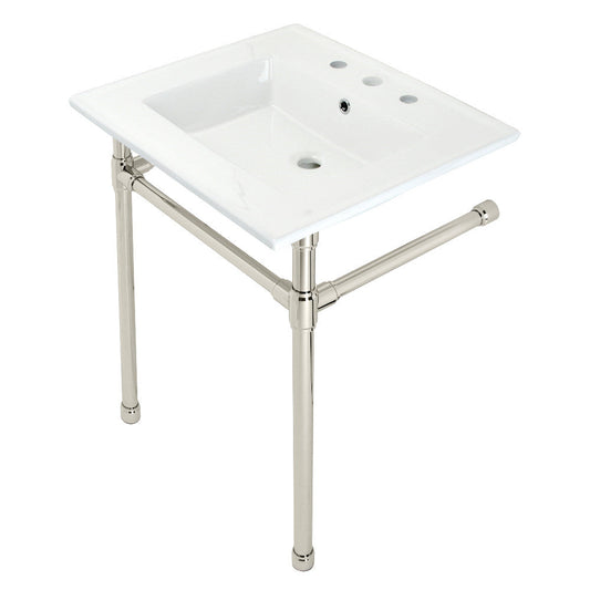 Dreyfuss 25.19 Inch Console Sink in White