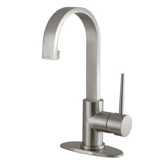 New York Single-Hole Bathroom Faucet in Brushed Nickel