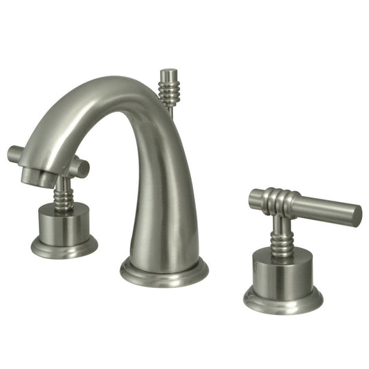 Milano Widespread Bathroom Faucet in Brushed Nickel