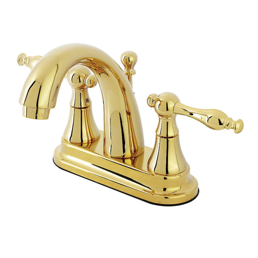 Normandy 4 Inch Centerset Bathroom Faucet in Polished Brass