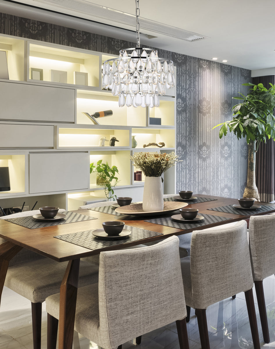 Mila 14 inch pendant in chrome