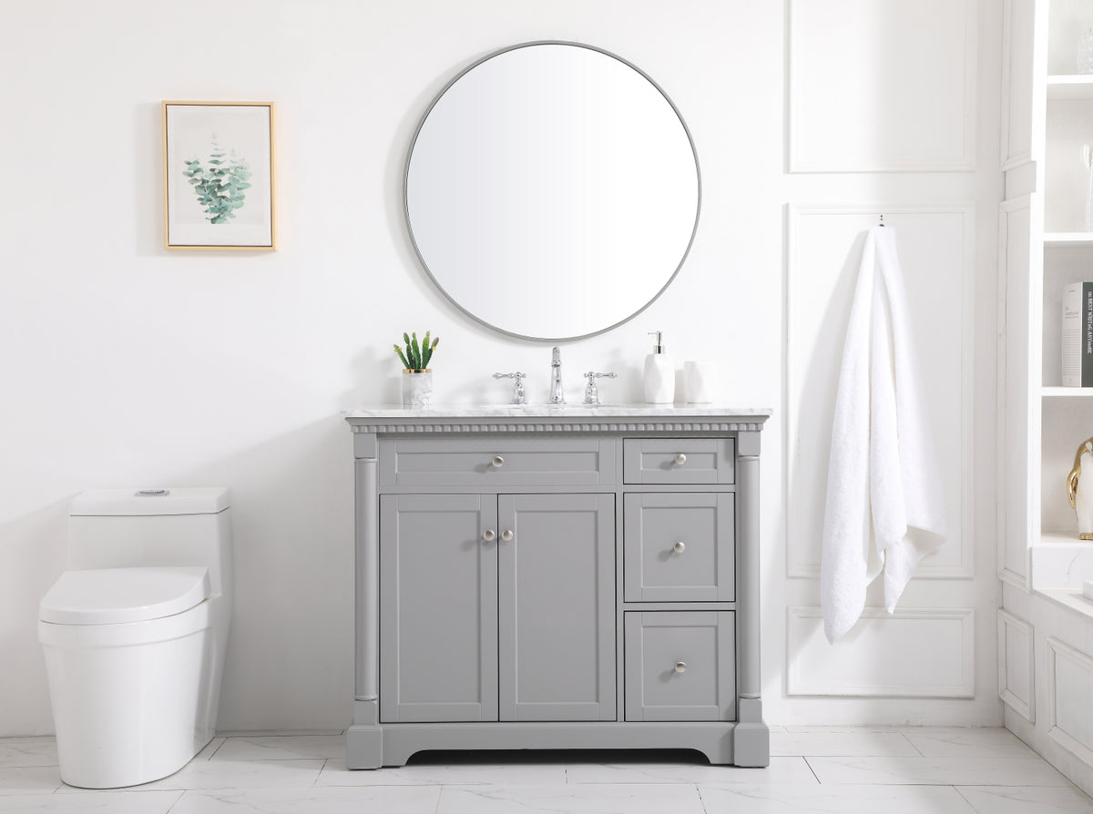42 inch Single bathroom vanity in  Grey