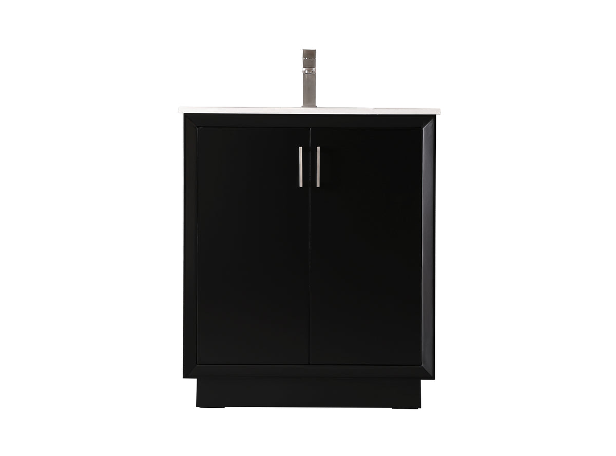 30 Inch SIngle Bathroom Vanity In Black