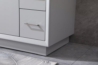42 Inch SIngle Bathroom Vanity In Grey