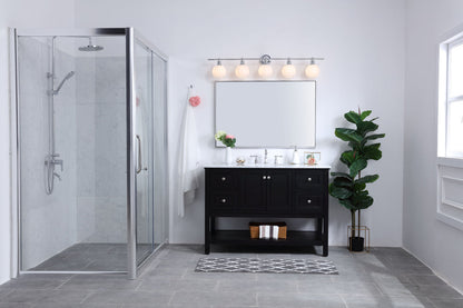 Collier 5 light Chrome and Frosted white glass Wall sconce