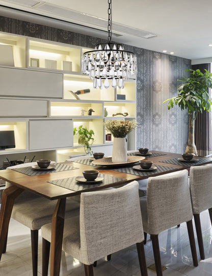 Mila 14 inch pendant in black