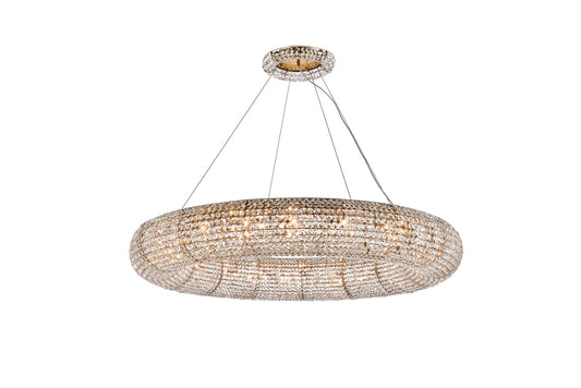 Paris 20 light Brass Chandelier Clear Royal Cut Crystal