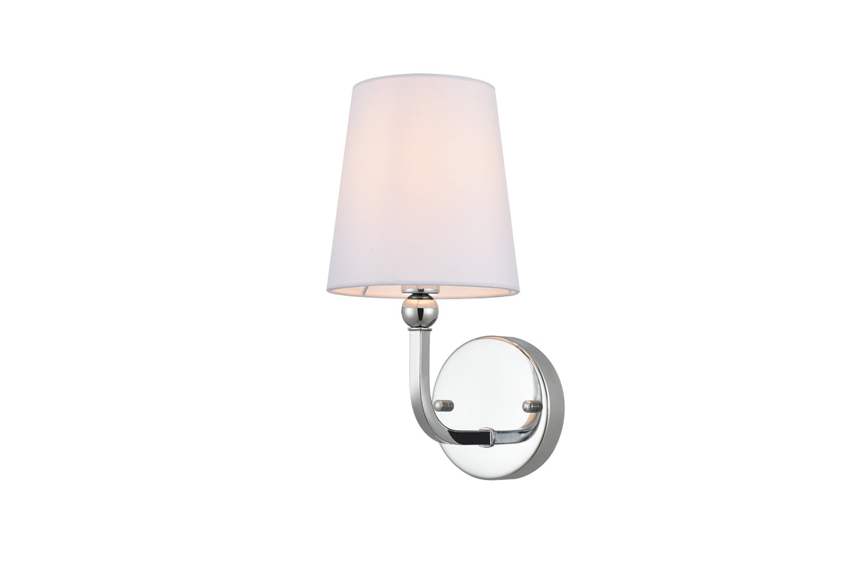 Colson 1 light Chrome and Clear Bath Sconce