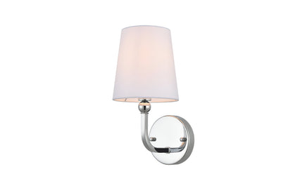 Colson 1 light Chrome and Clear Bath Sconce