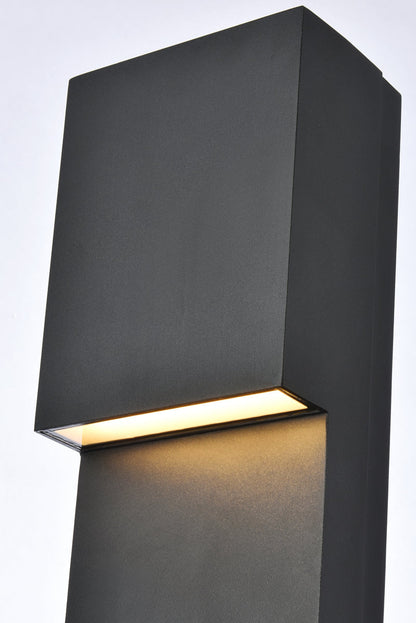 Raine Integrated LED wall sconce in black