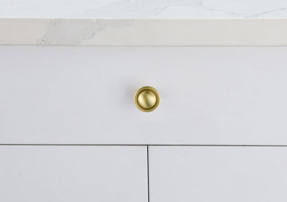 Kadea 1.2" Diameter Brushed Gold Mushroom Knob Multipack (Set of 10)