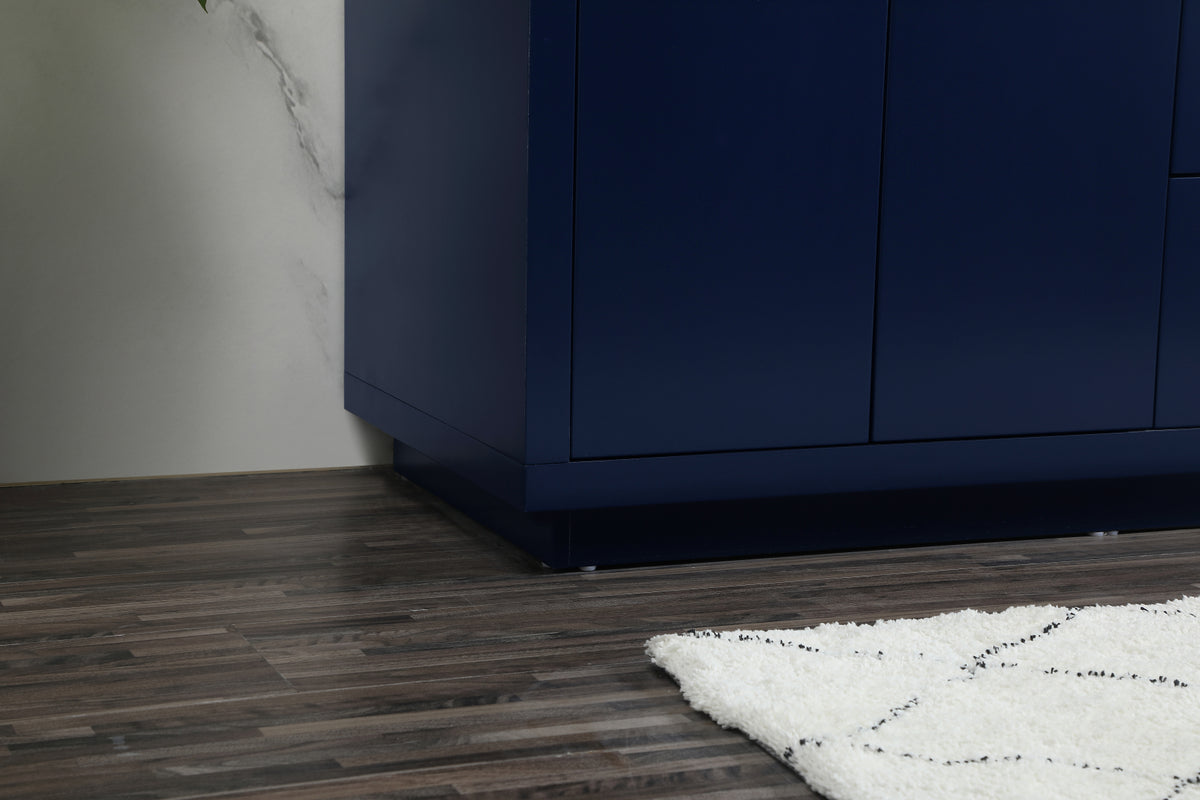 60 inch double bathroom vanity in blue