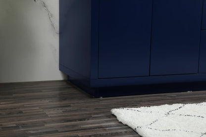 60 inch double bathroom vanity in blue