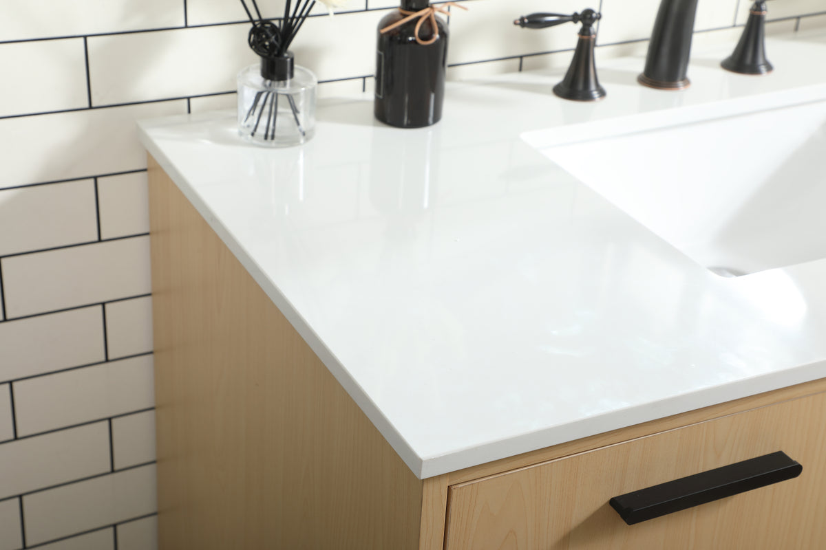 42 inch bathroom vanity in Maple