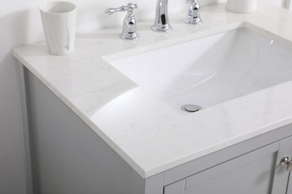 30 inch Single Bathroom Vanity in Gray