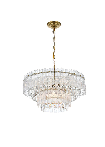 Emilia 21 inch Pendant Light in Satin Gold