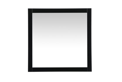 Aqua vanity mirror 36x36 inch in black