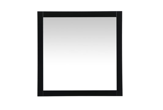 Aqua vanity mirror 36x36 inch in black