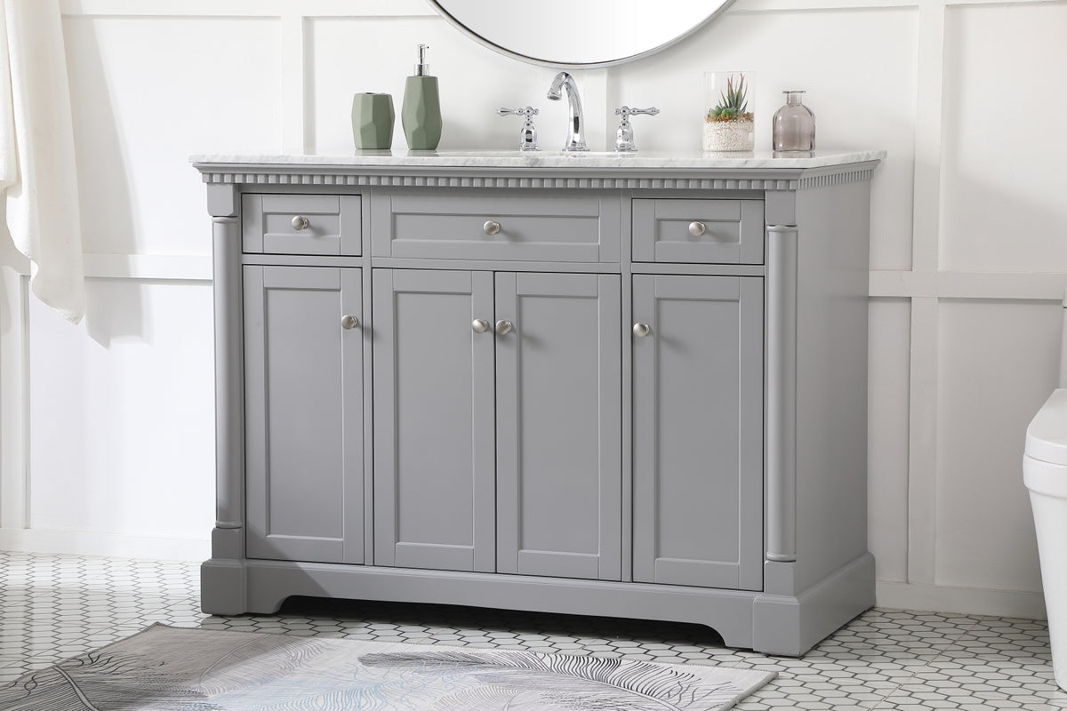 48 inch Single bathroom vanity in  Grey