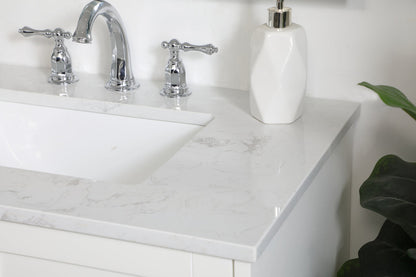 30 inch Single Bathroom Vanity in White