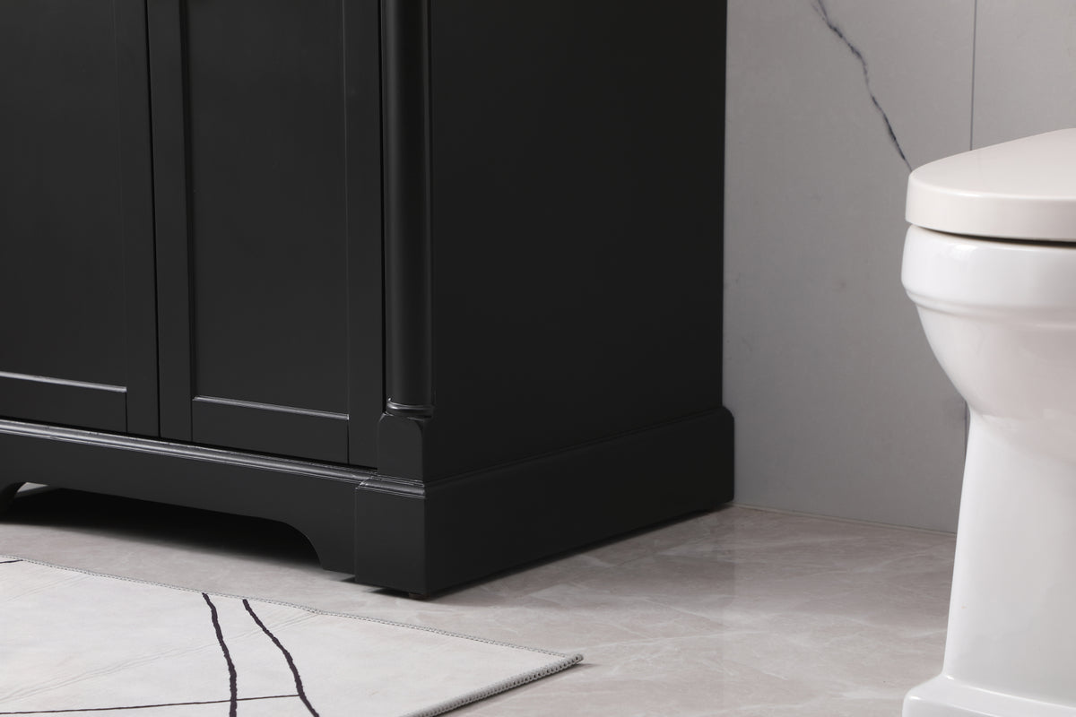 30 inch Single bathroom vanity set in black