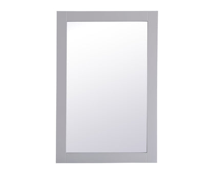 Aqua rectangle vanity mirror 24 inch in Grey