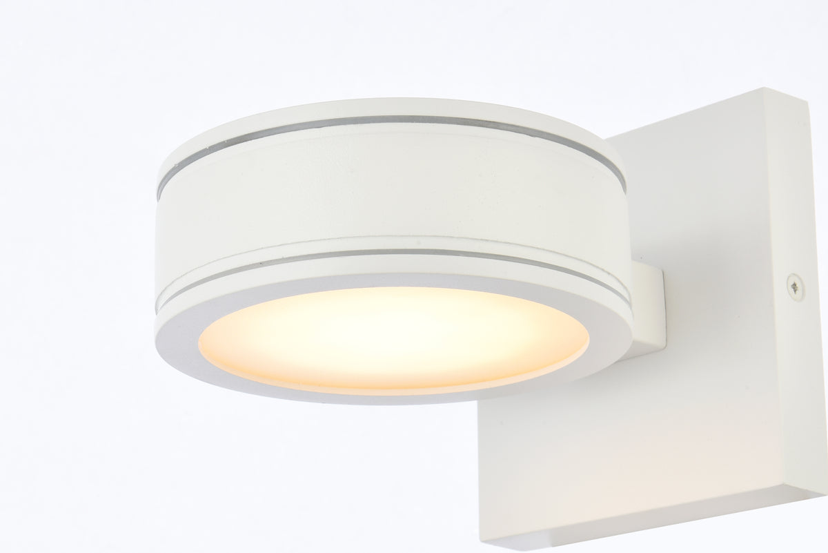 Raine Integrated LED wall sconce in white