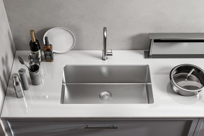 Stainless Steel undermount kitchen sink L30''xW18'' x H10"