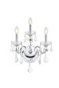 St. Francis 3 light Chrome Wall Sconce Clear Royal Cut Crystal