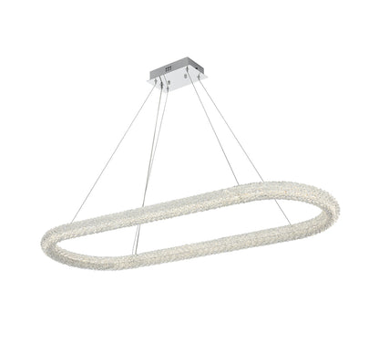 Bowen 51 inch Adjustable LED Chandelier in Chrome