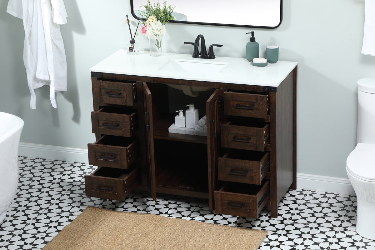 48 inch Single bathroom vanity in expresso
