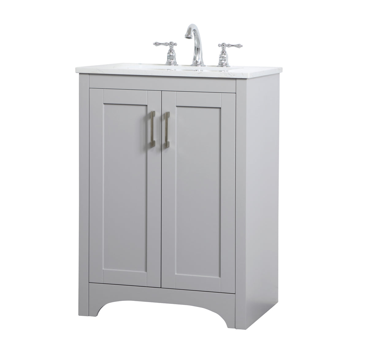 24 inch Single Bathroom Vanity in Grey