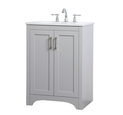 24 inch Single Bathroom Vanity in Grey