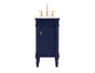 18.5 inch Single bathroom vanity in blue
