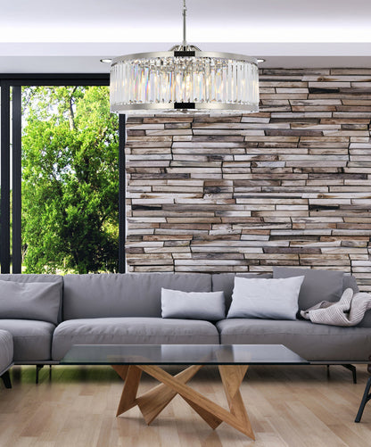 Chelsea 10 light polished nickel Chandelier Clear Royal Cut Crystal