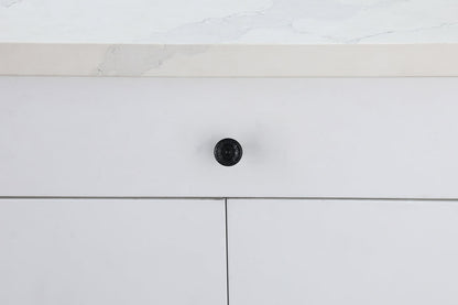 Corio 1.1" Diameter Matte Black Mushroom Knob Multipack (Set of 10)