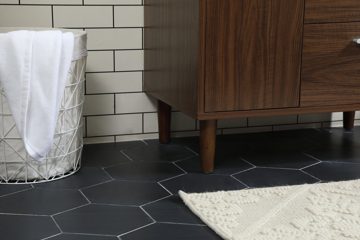 30 inch bathroom vanity in Walnut