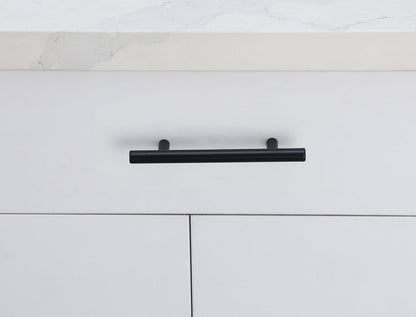 Quinn 4" Center to Center Matte Black Bar Pull Multipack (set of 10)