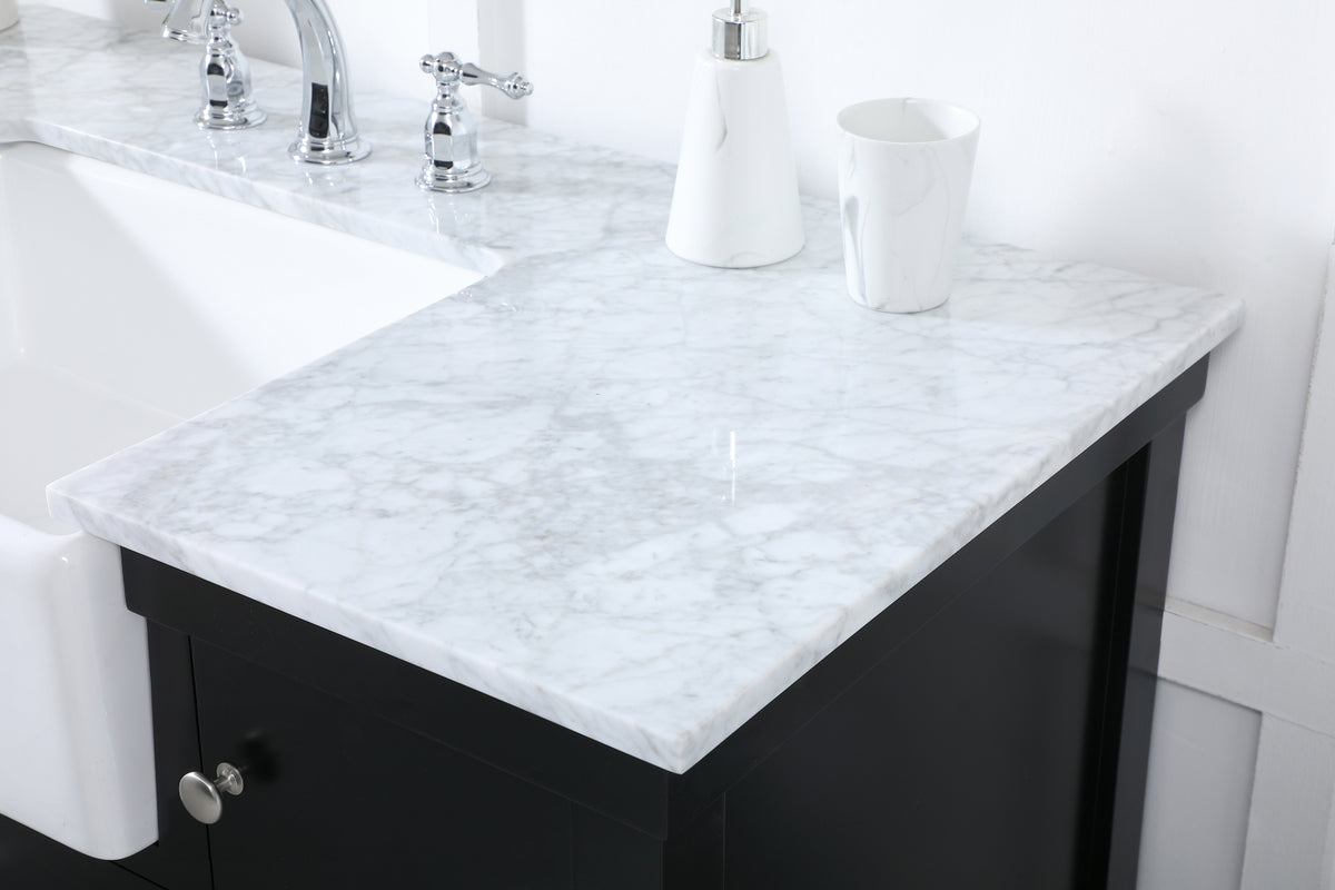 48 inch Single bathroom vanity in black