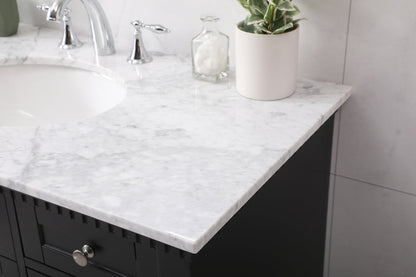 42 inch Single bathroom vanity set in black